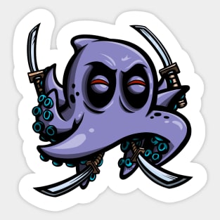 Octopus Ninja Sticker